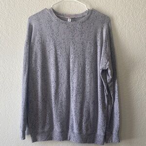 Athleta Gray Patterned Sweatshirt